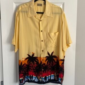 EUC Tropical Sunset Men's Casual Shirt Size L Large